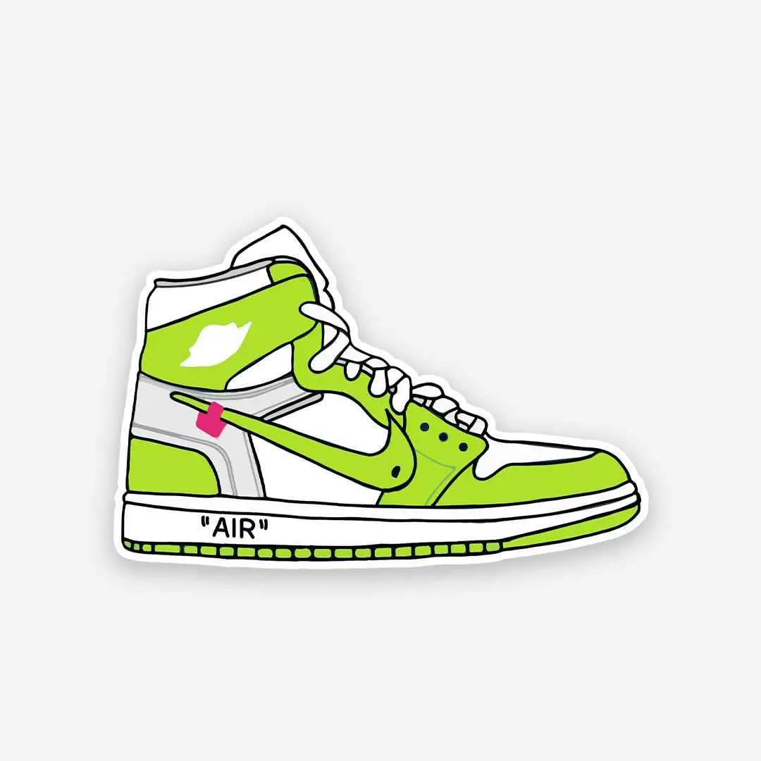 Air Shoe Green Sticker 1