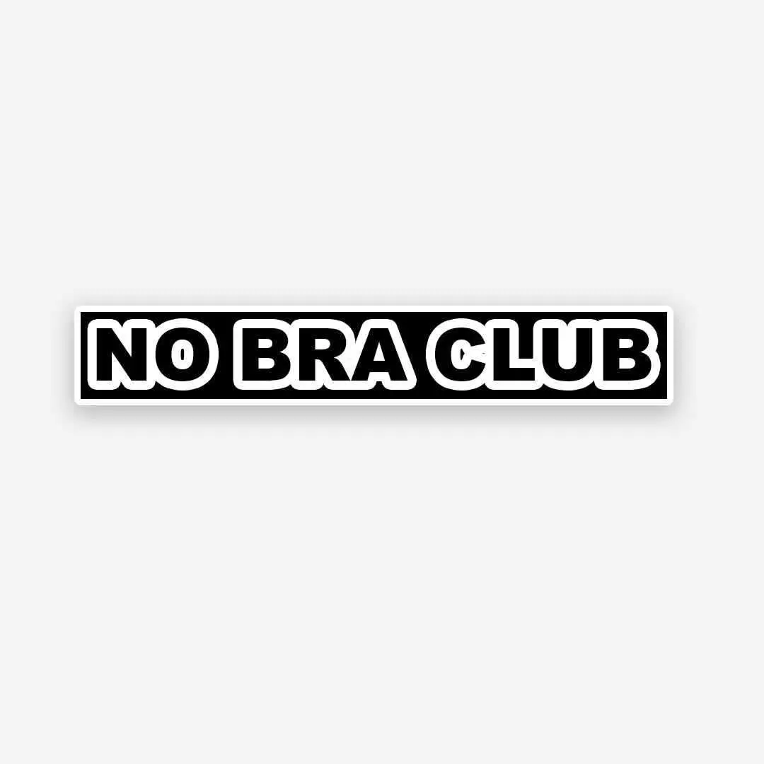 No Bra Club Sticker 1