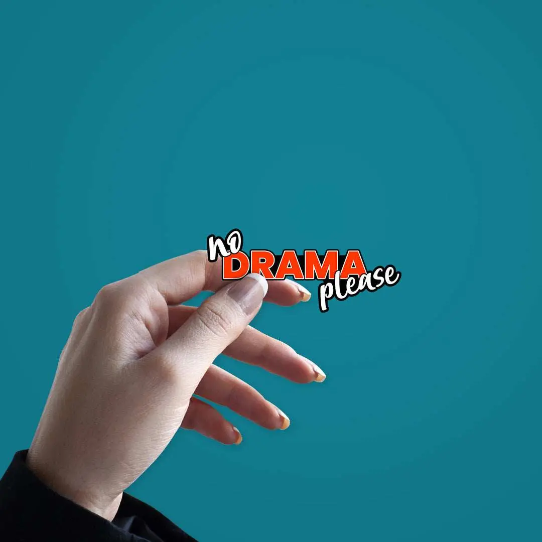 No Drama Please Stickers 2