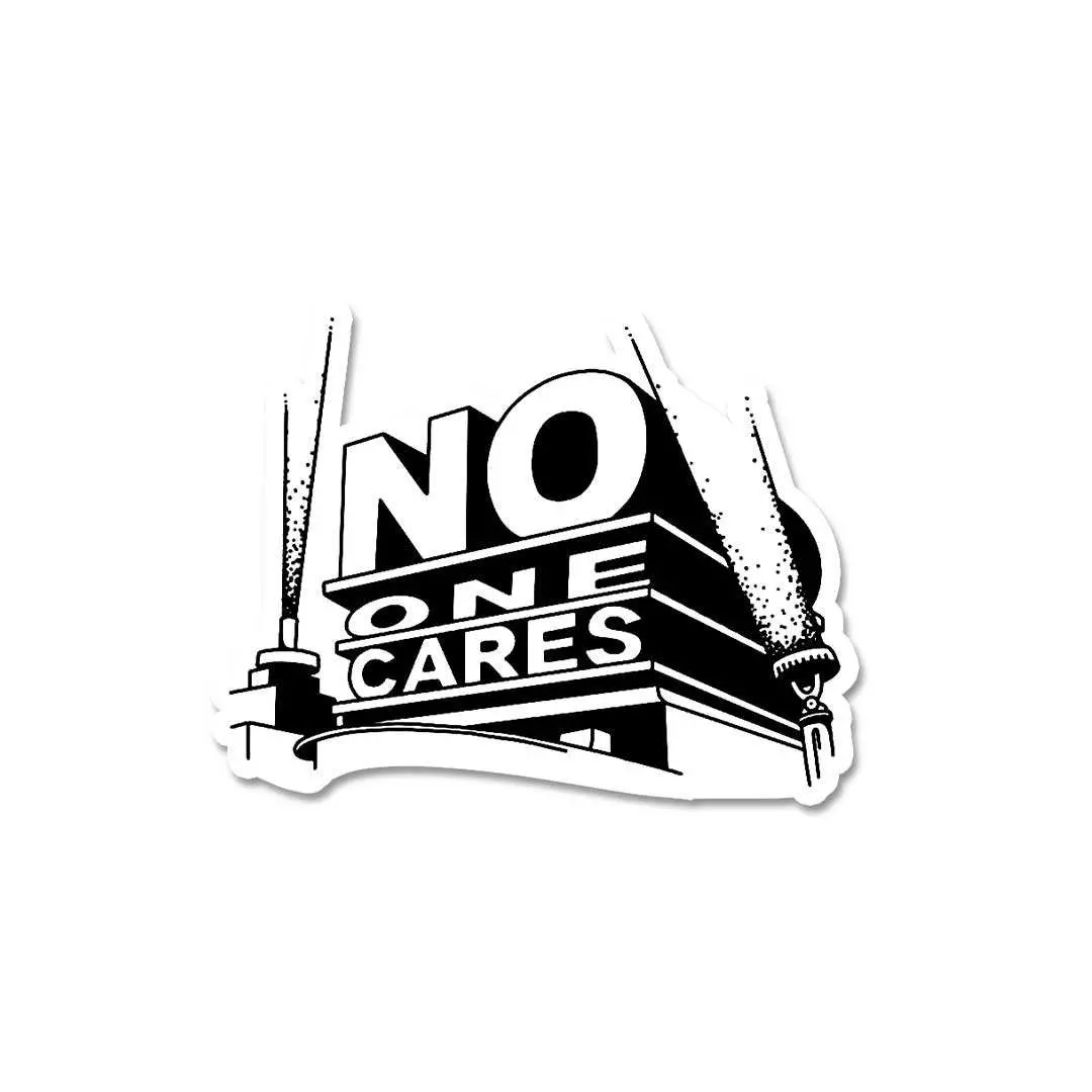 No One Cares Sticker 1