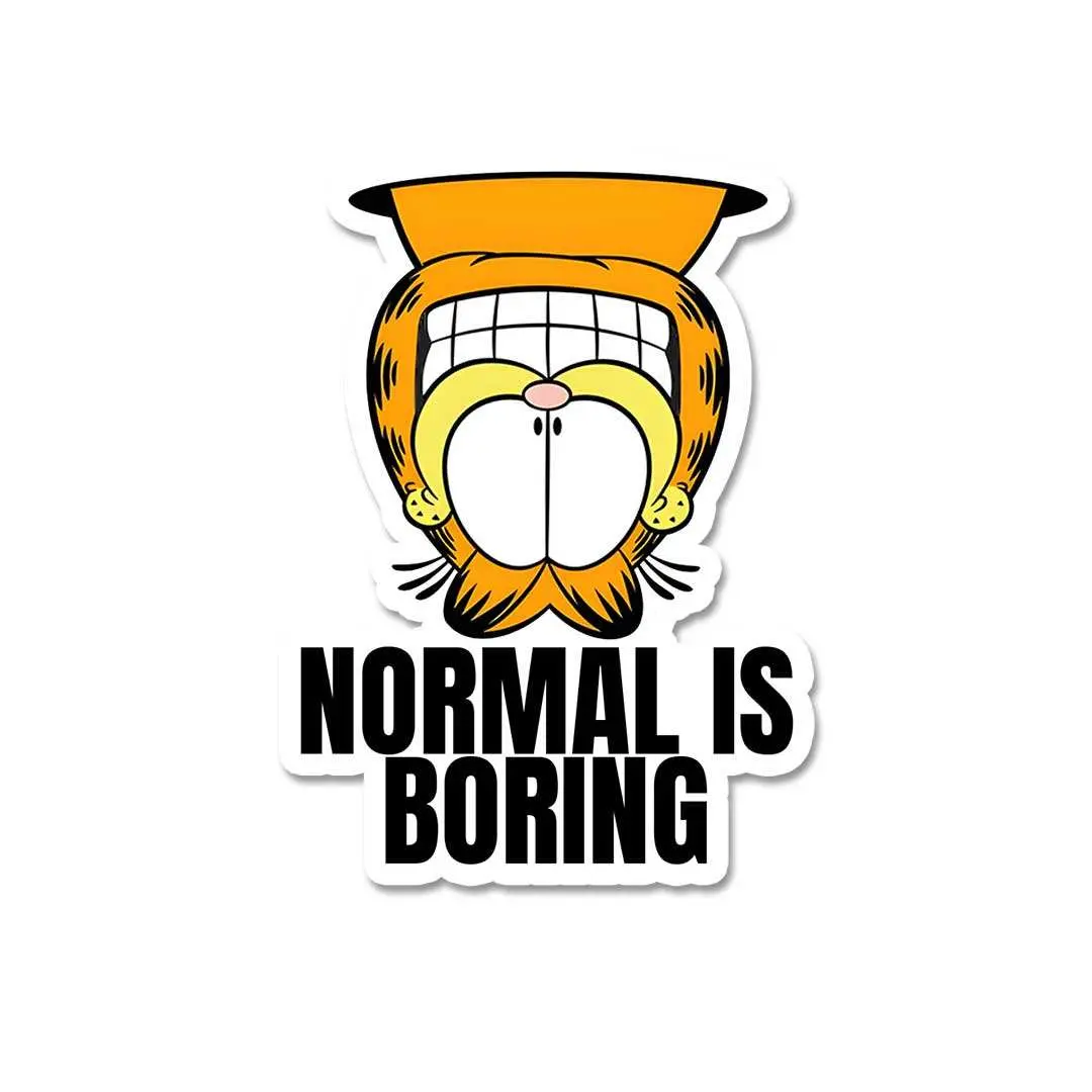 Normal Is Boring Sticker 1