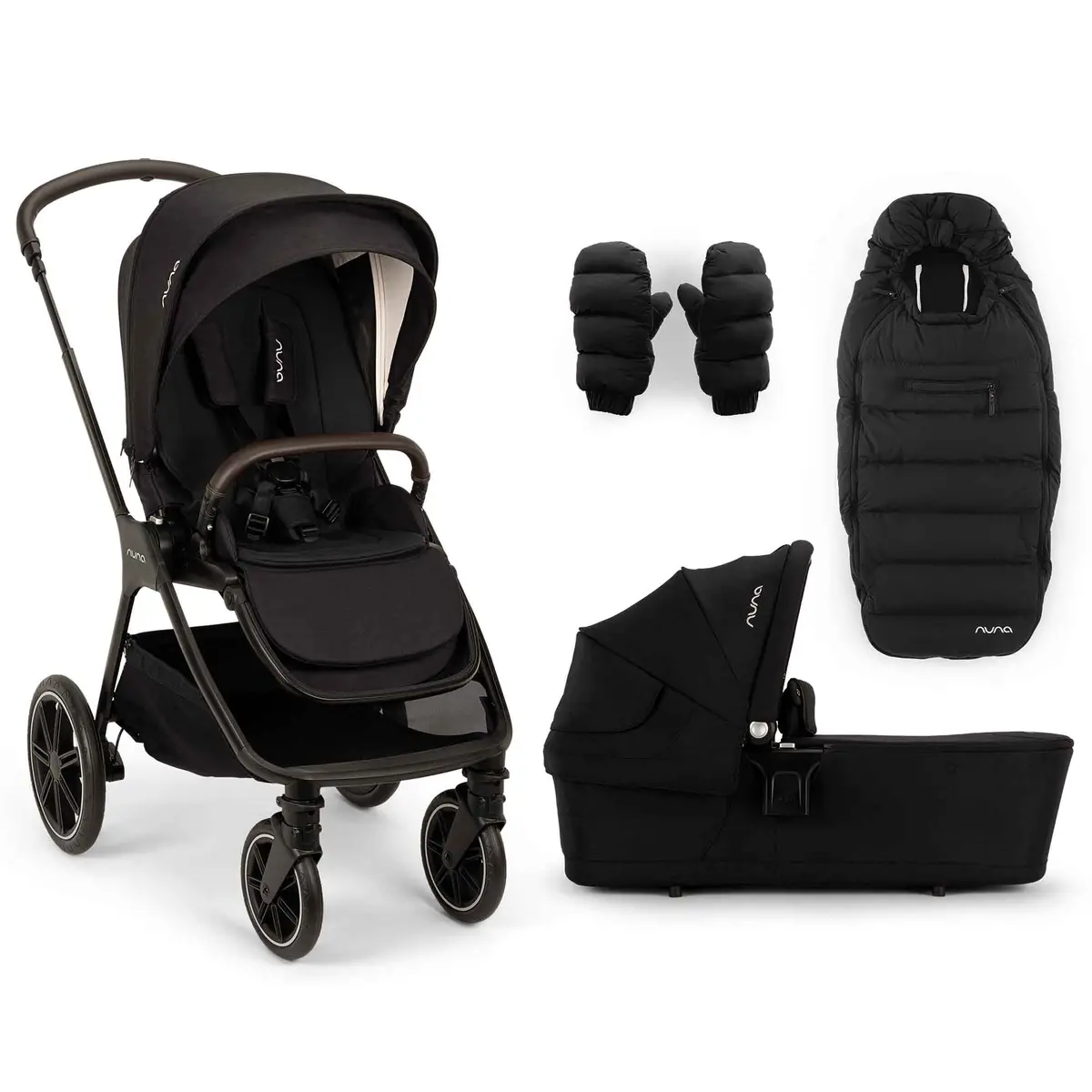 Nuna Triv Lx Pram & Winter Set - Caviar 1