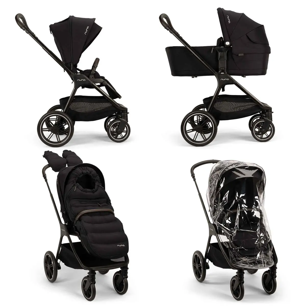 Nuna Triv Lx + Arra Flex + Base Curv Bundle - Caviar 2