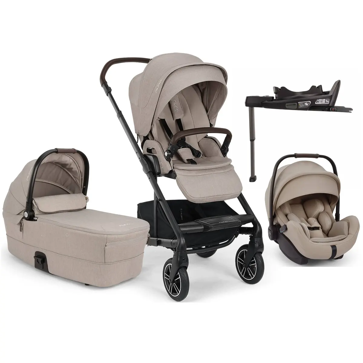Nuna Mixx Next & Arra Flex & Base Curv Bundle - Chateau 1