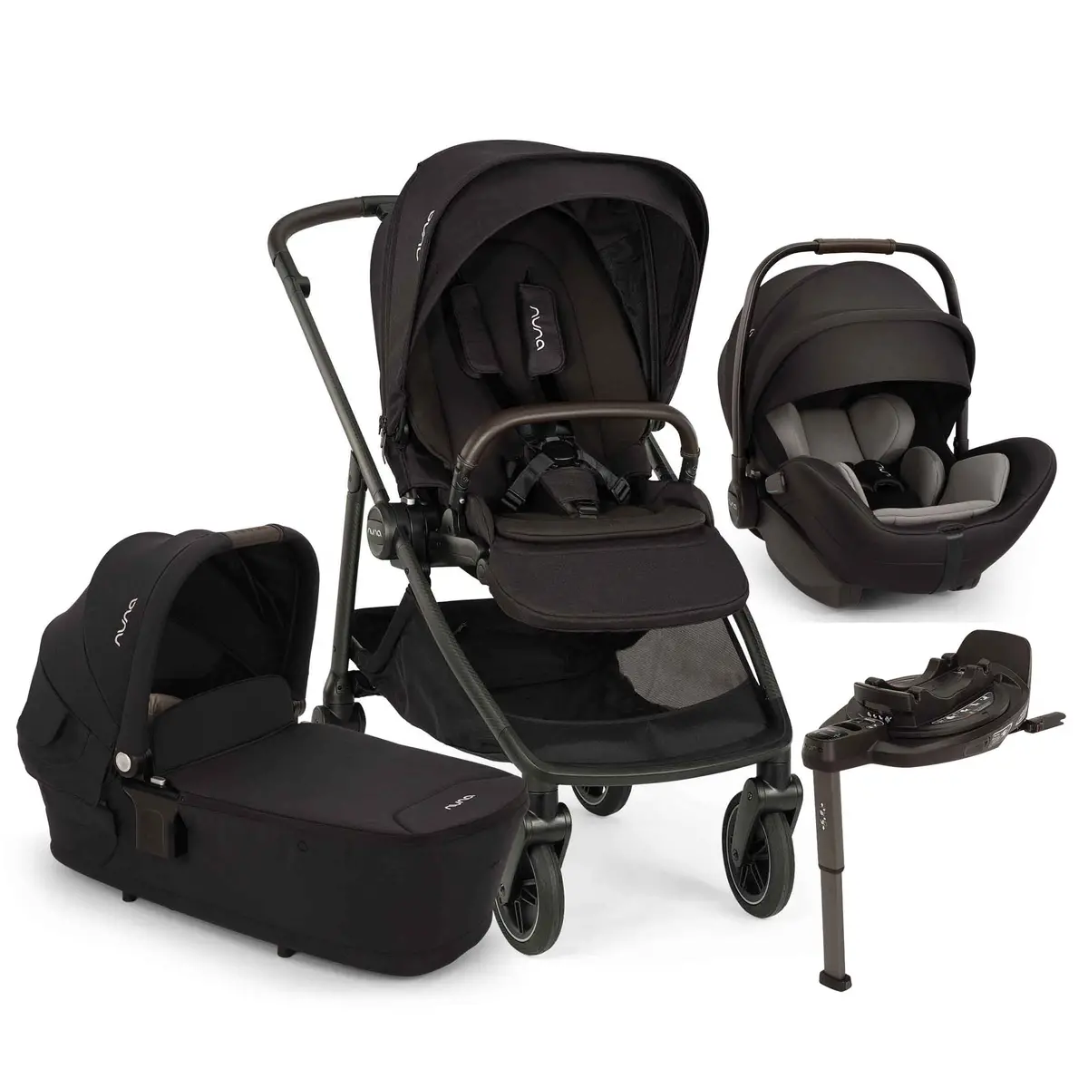 Nuna Swiv & Arra Flex & Base Curv Bundle - Caviar 1