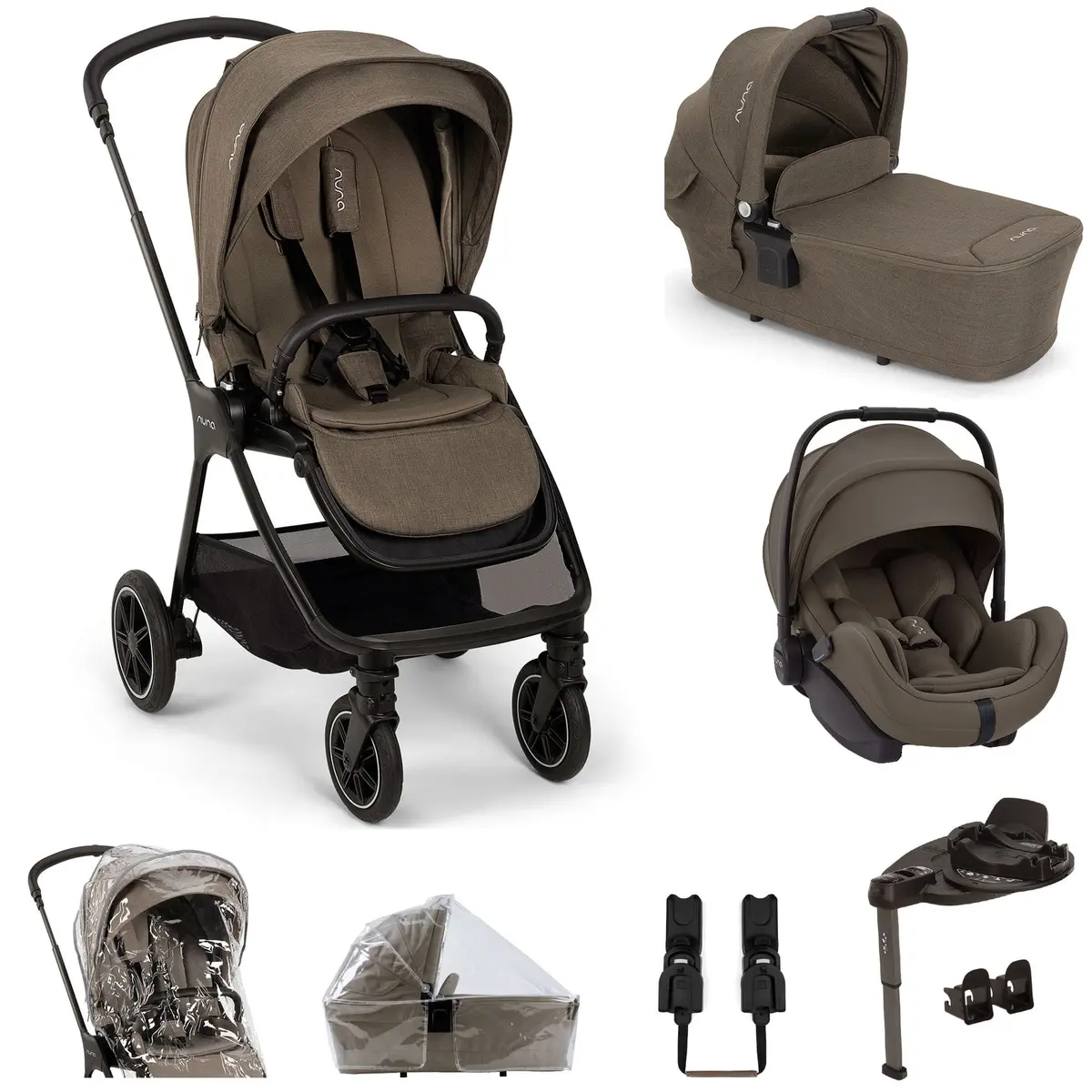 Nuna Triv Next & Arra Flex & Base Curv Bundle - Pistachio 1