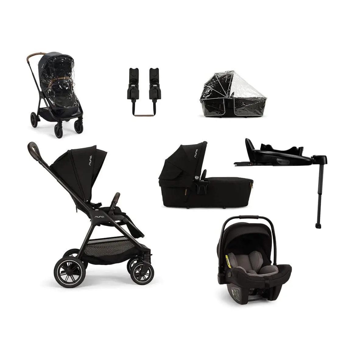 Nuna Triv Next Generation Pipa Travel System - Caviar 1