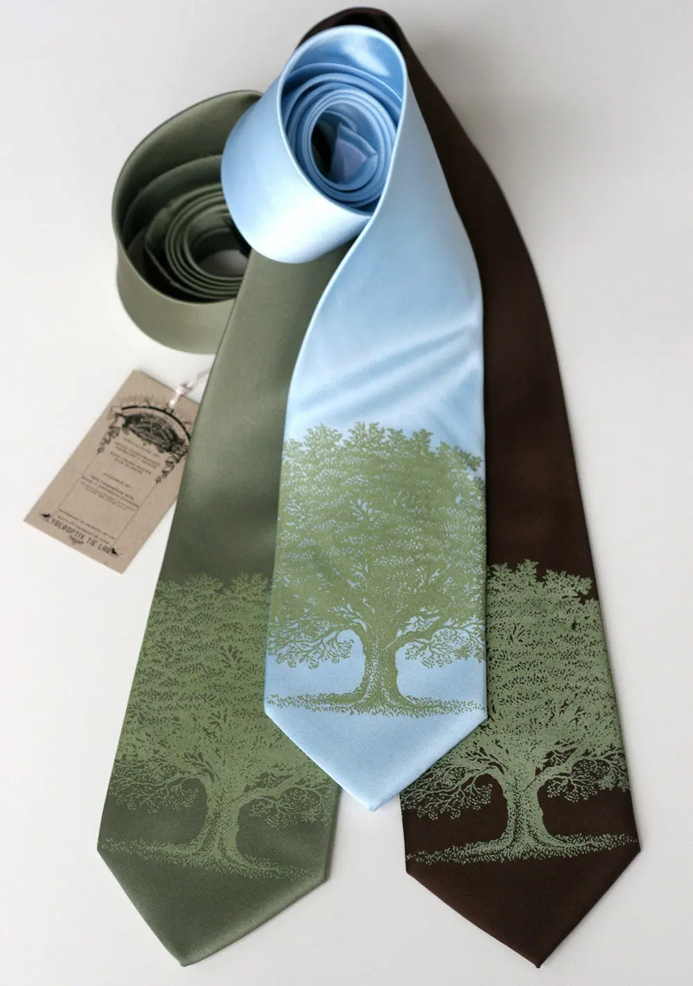 Oak Tree Necktie, Tree Silhouette Tie 2