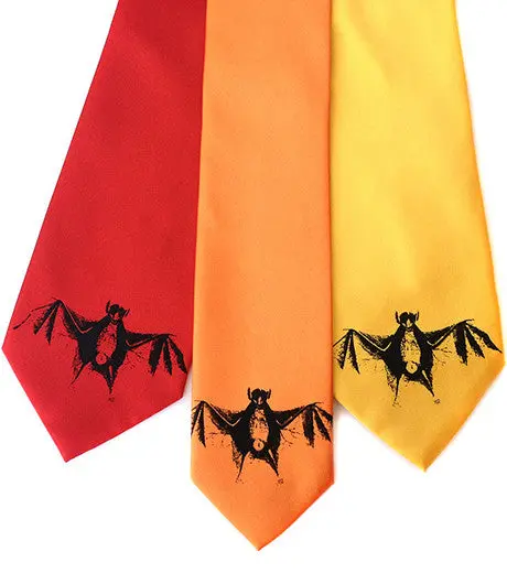 Bat Silk Necktie 1