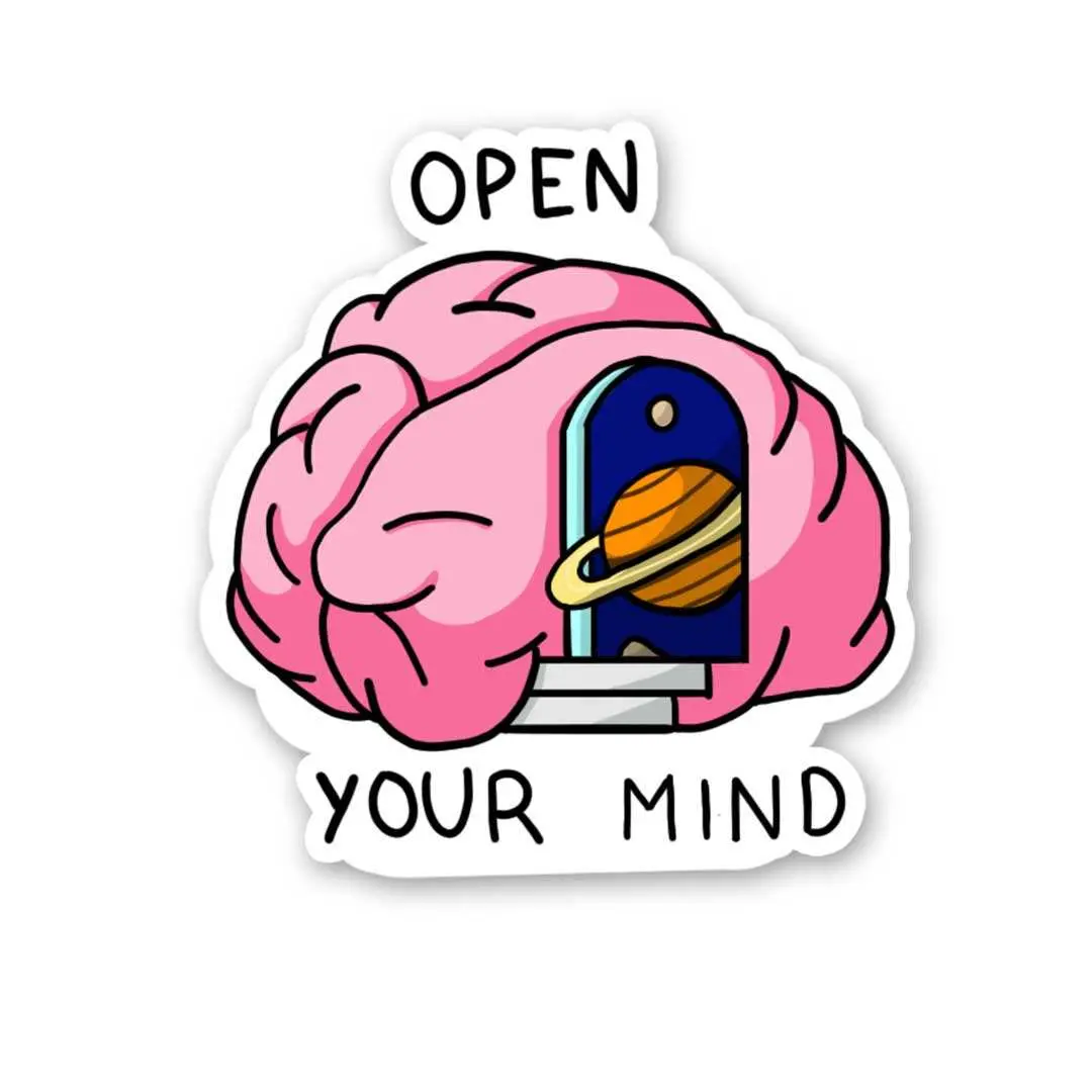 Open Your Mind Sticker 1