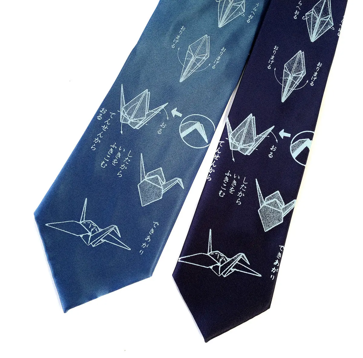 Origami Crane Silk Necktie 1