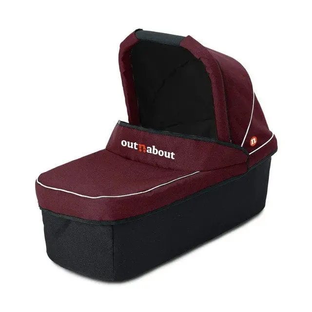 Out N About Nipper Single Carrycot - Brambleberry Red 1