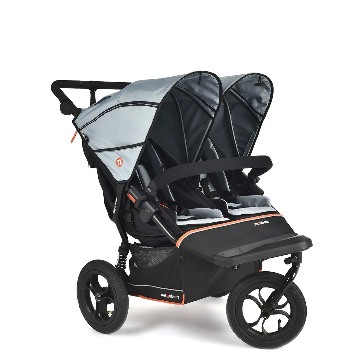 Out N About Double Nipper V6 - Rocksalt Grey 1