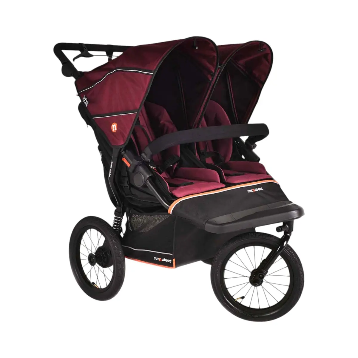 Out N About Nipper Double V6 Plus - Brambleberry Red 1