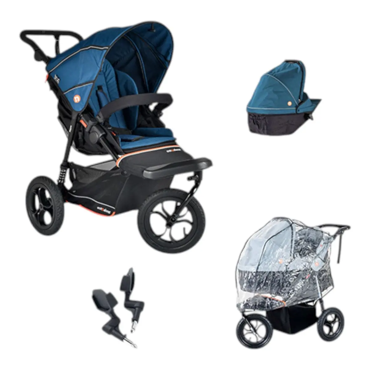 Out N About Nipper V6 Newborn Bundle - Highland Blue 1
