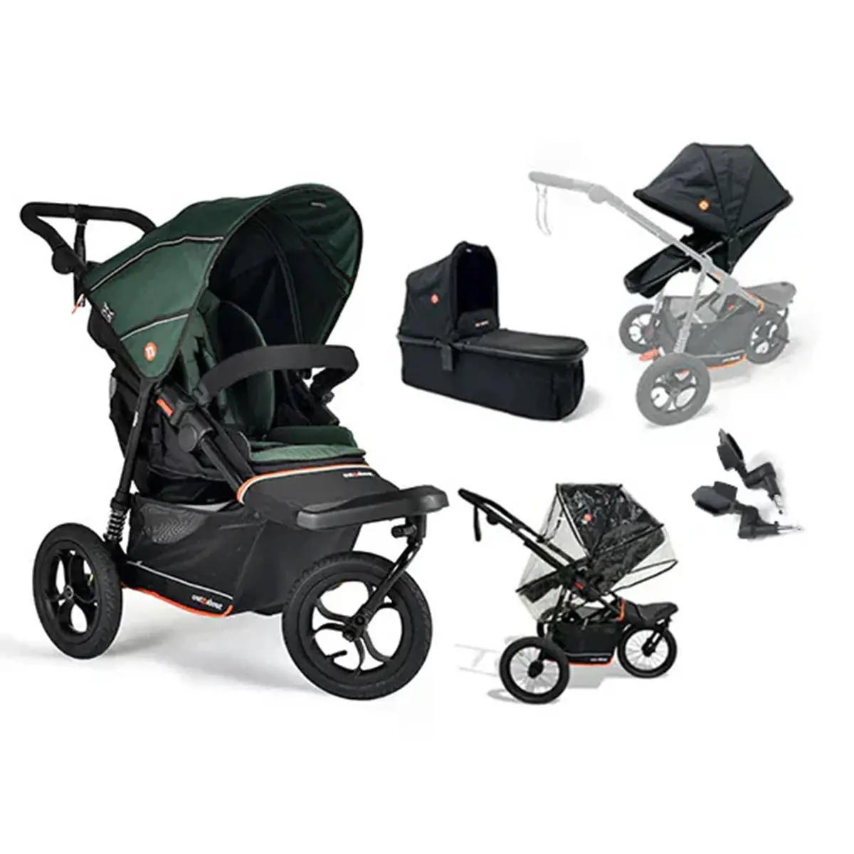 Out N About Nipper V6 Switch Newborn Bundle - Sycamore Green 1