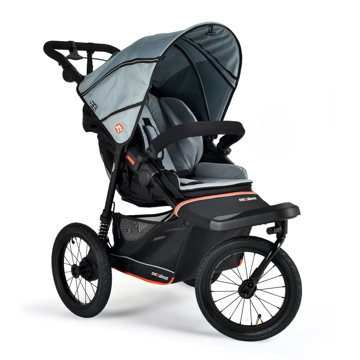 Out N About Nipper Single V6 Plus - Rocksalt Grey 1
