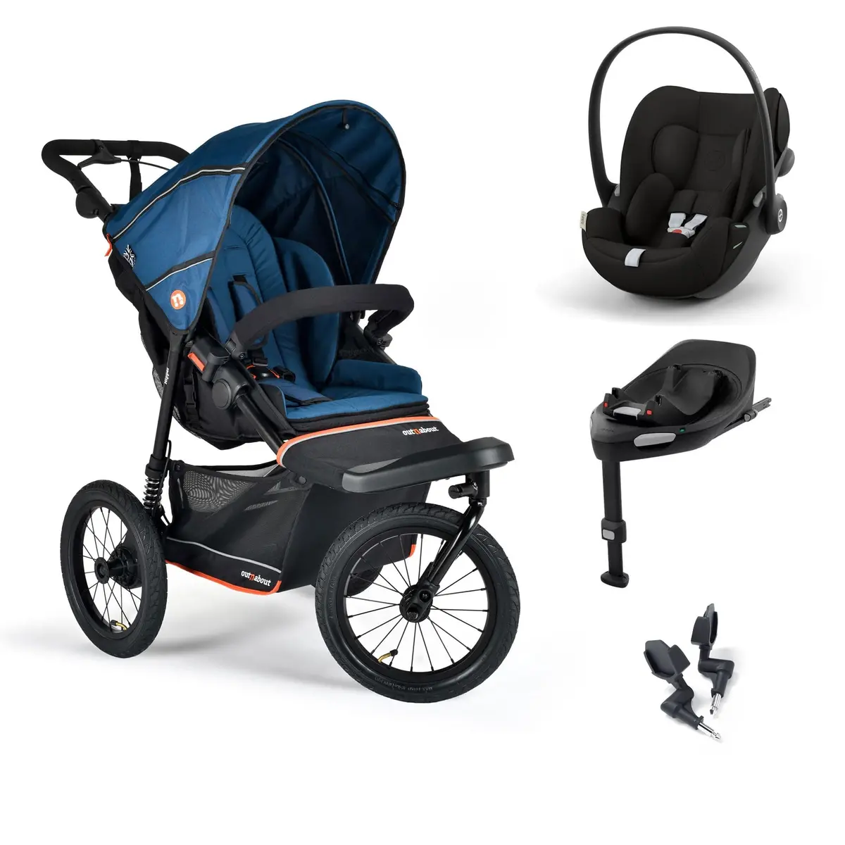 Out N About Nipper V6 Plus Travel System - Highland Blue 2