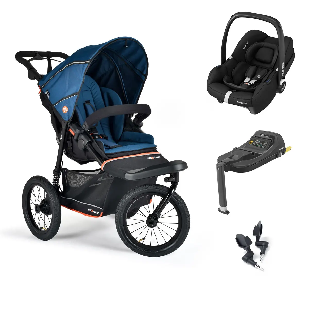 Out N About Nipper V6 Plus Travel System - Highland Blue 1