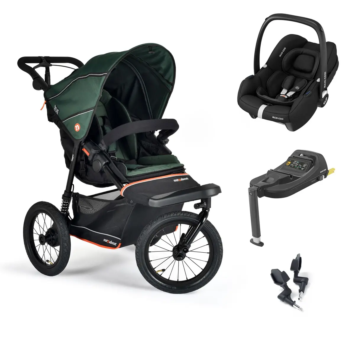 Out N About Nipper V6 Plus Travel System - Sycamore Green 1