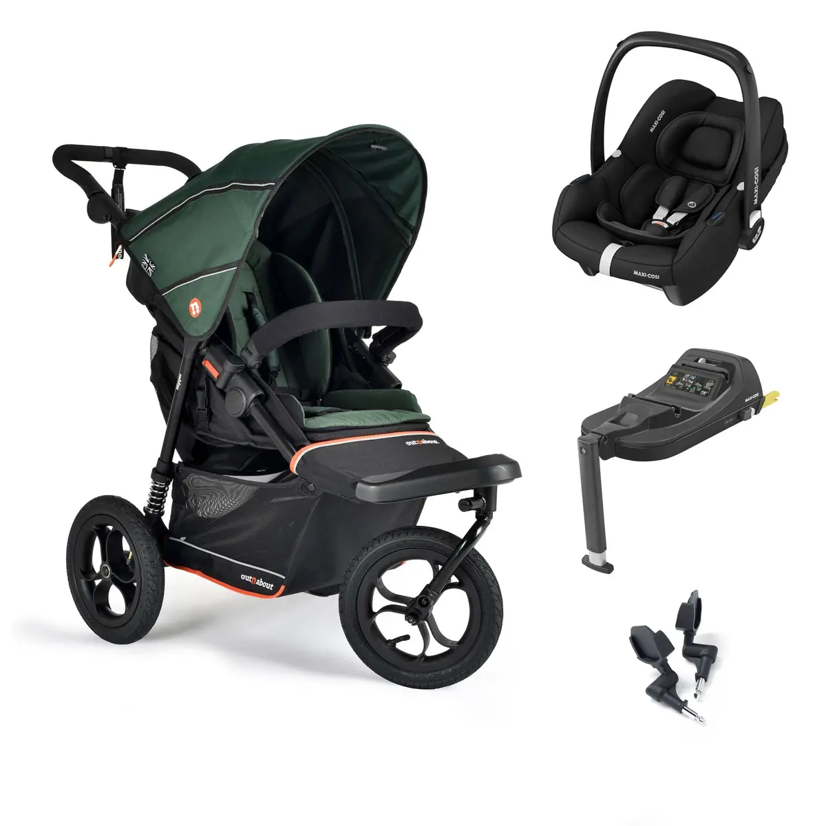 Out N About Nipper V6 Travel System - Sycamore Green 1