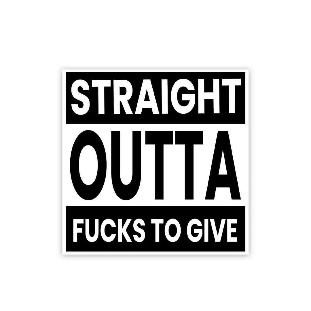 Outta Fucks To Give Sticker 1