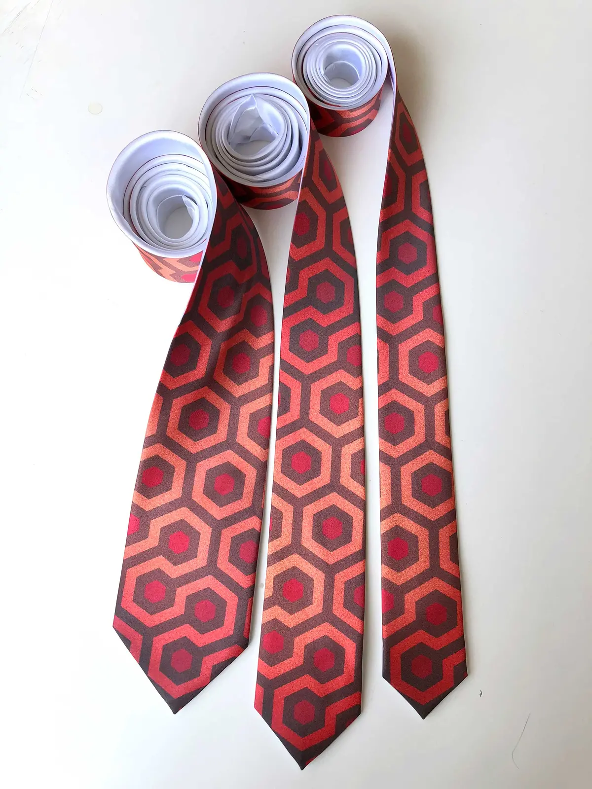 The Shining Inspired Necktie, Overlook Hotel Carpet Pattern 3