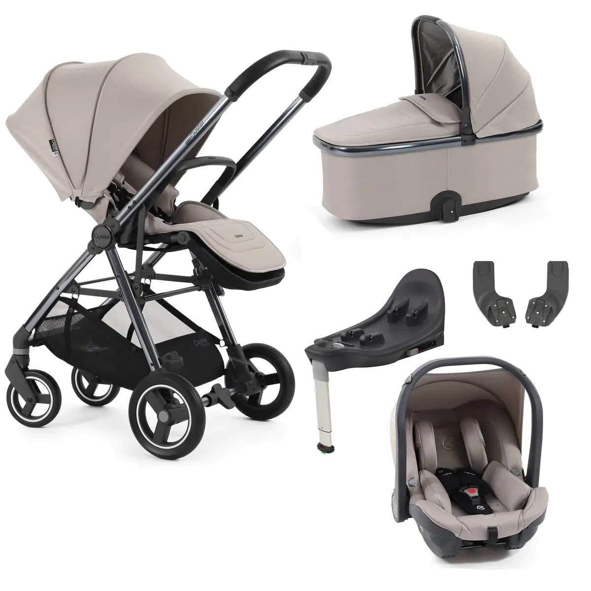 Babystyle Oyster Gravity+ 5 Piece Bundle - Stone 1