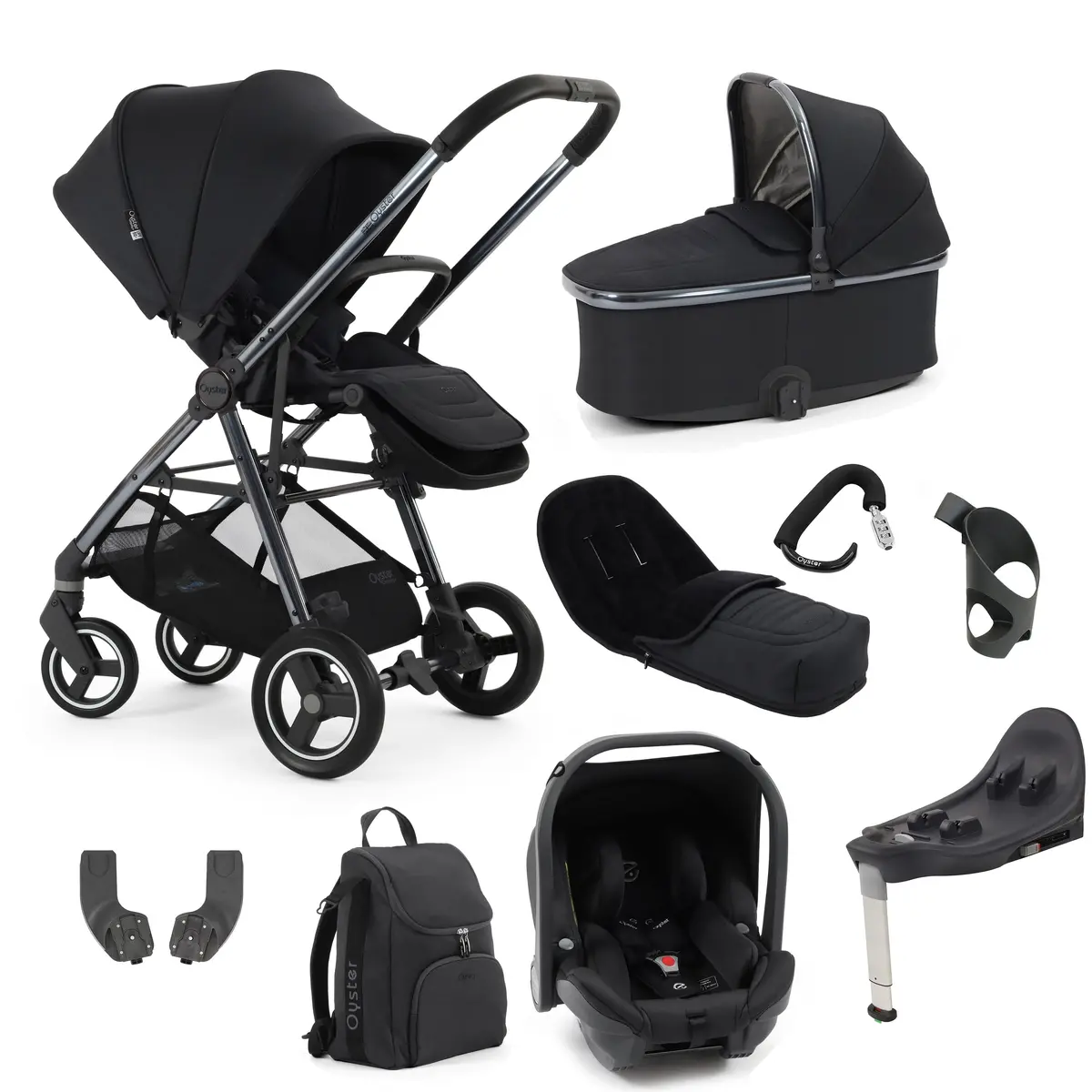 Babystyle Oyster Gravity+ 9 Piece Bundle - Carbonite 1