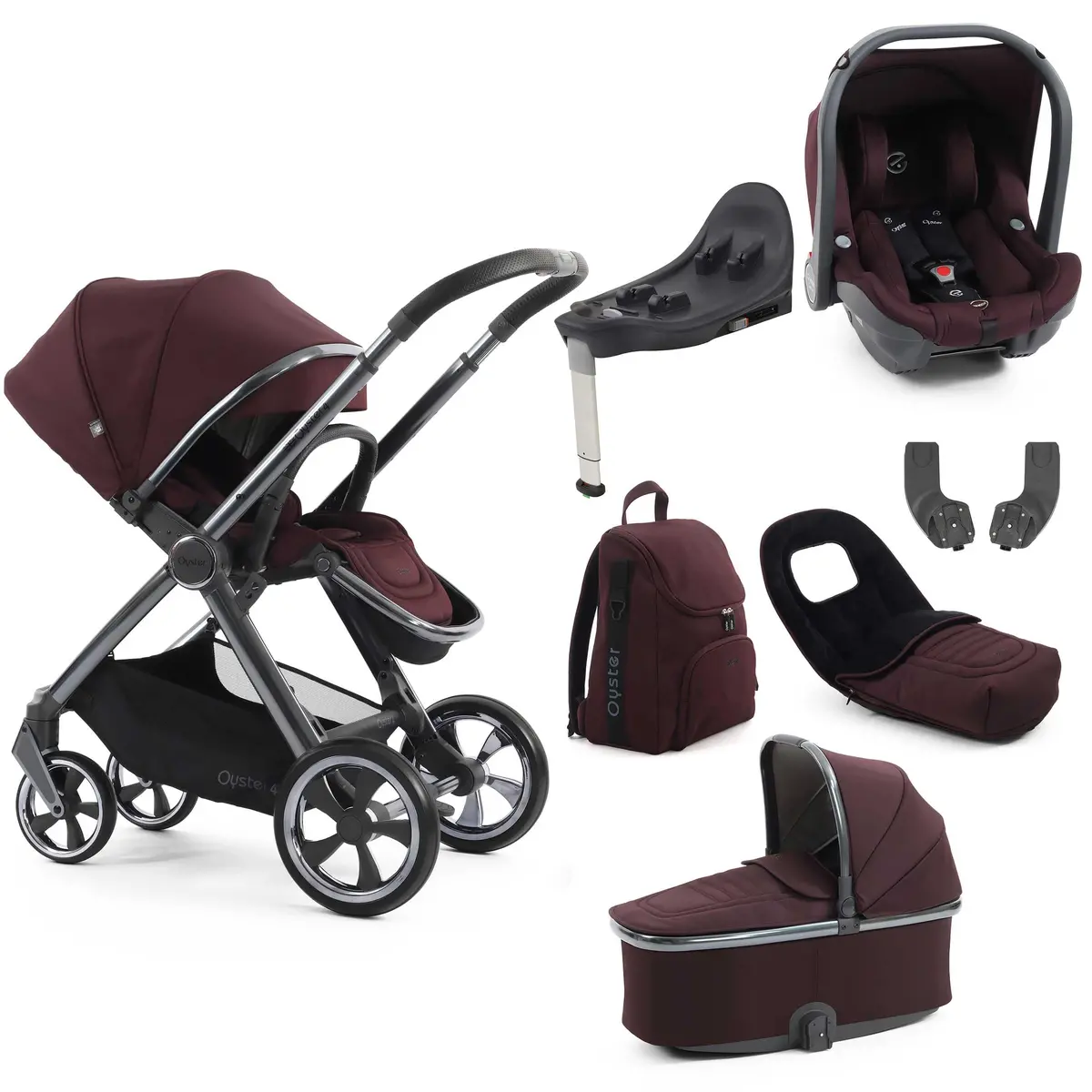 Babystyle Oyster 4 Luxury Bundle - Mulberry 1