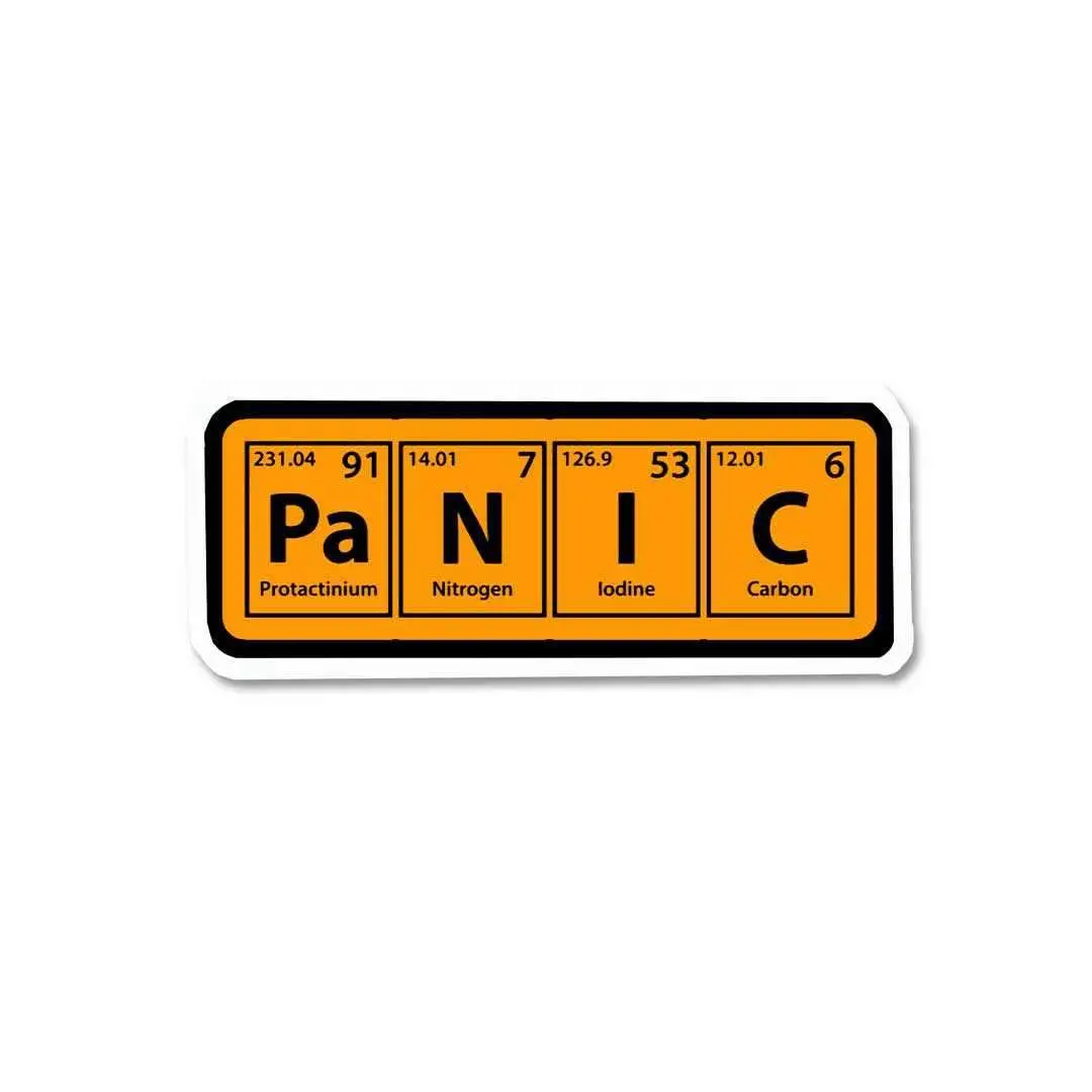 Pa N I C Sticker 2