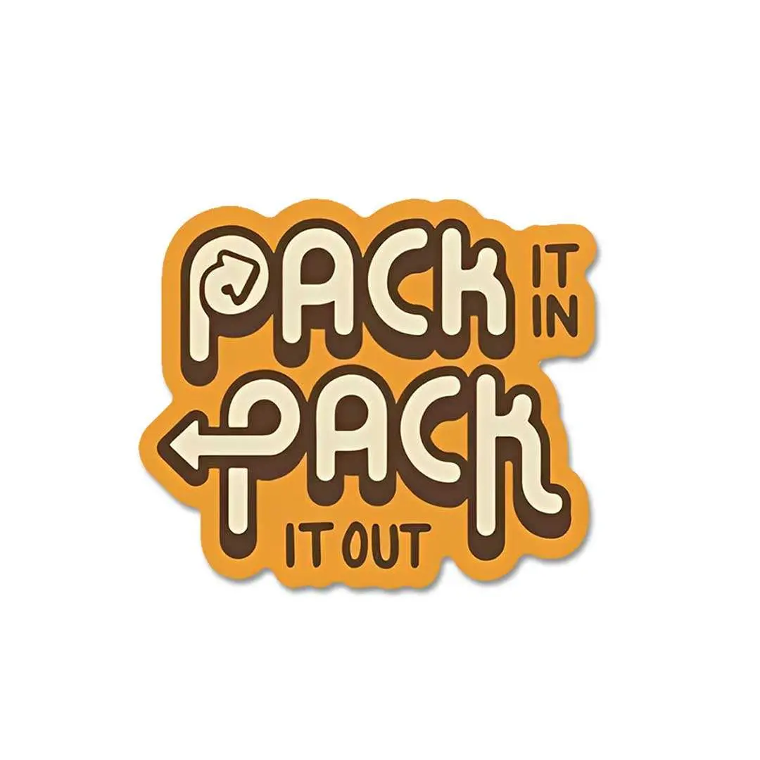 Pack It In Pack It Out Sticker 1