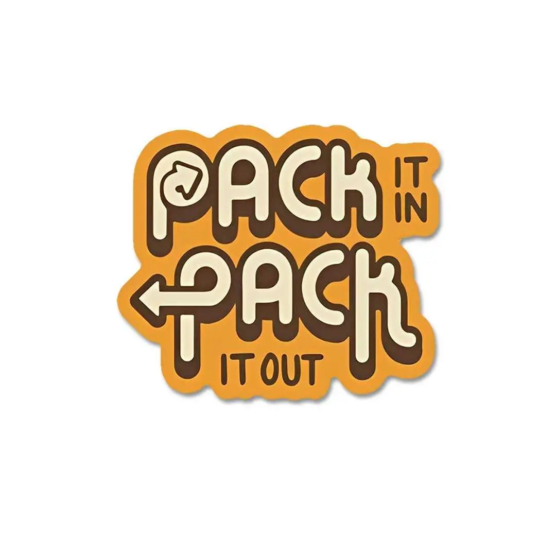 Pack It In Pack It Out Sticker 2