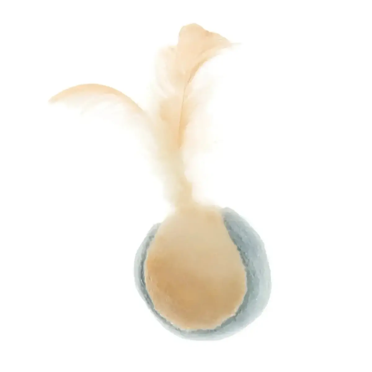 Palla In Tessuto Con Piume 1