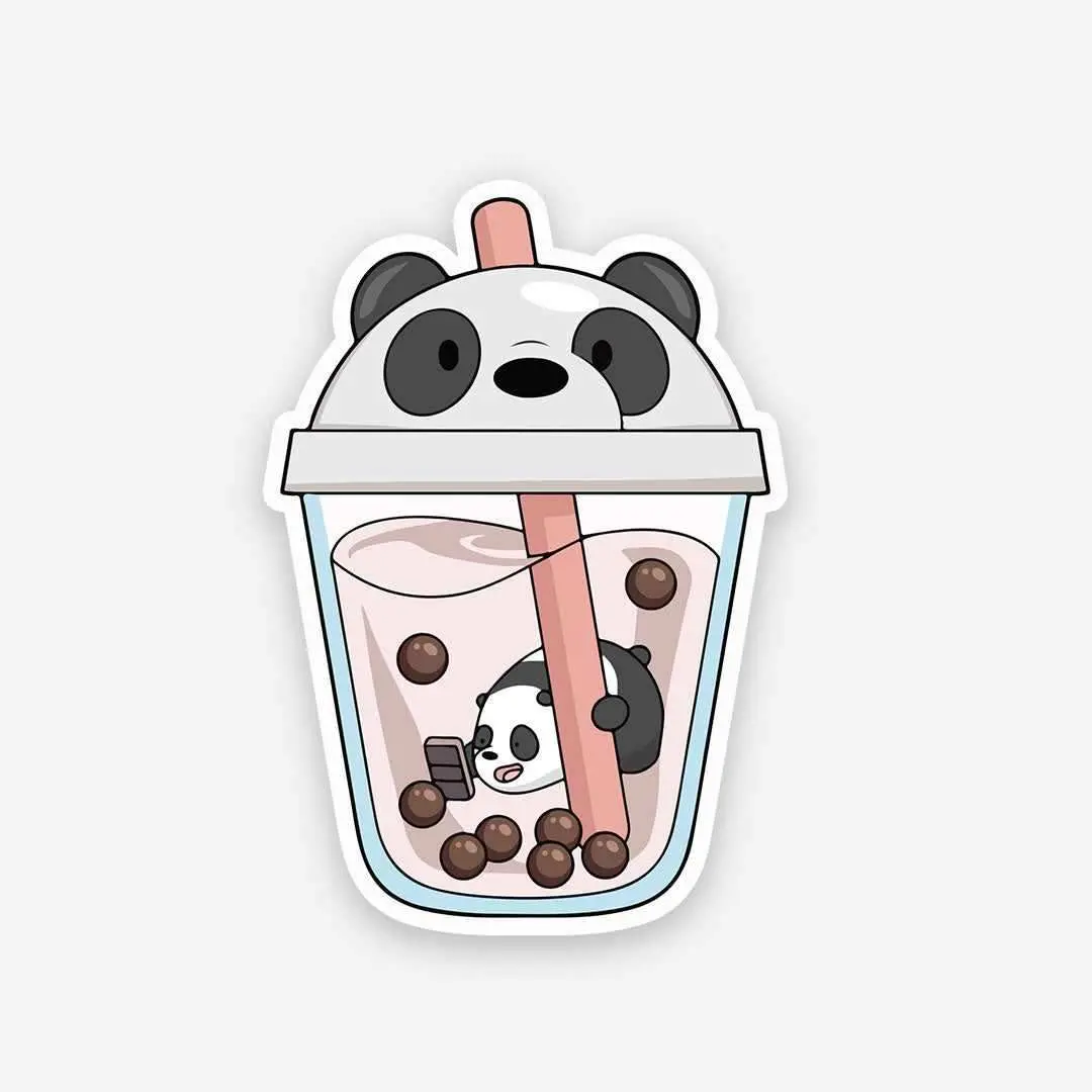 Panda Sipper Sticker 1