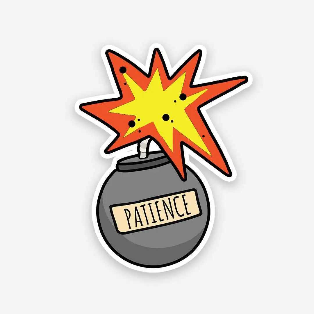 Patient Like A Bomb Sticker 1