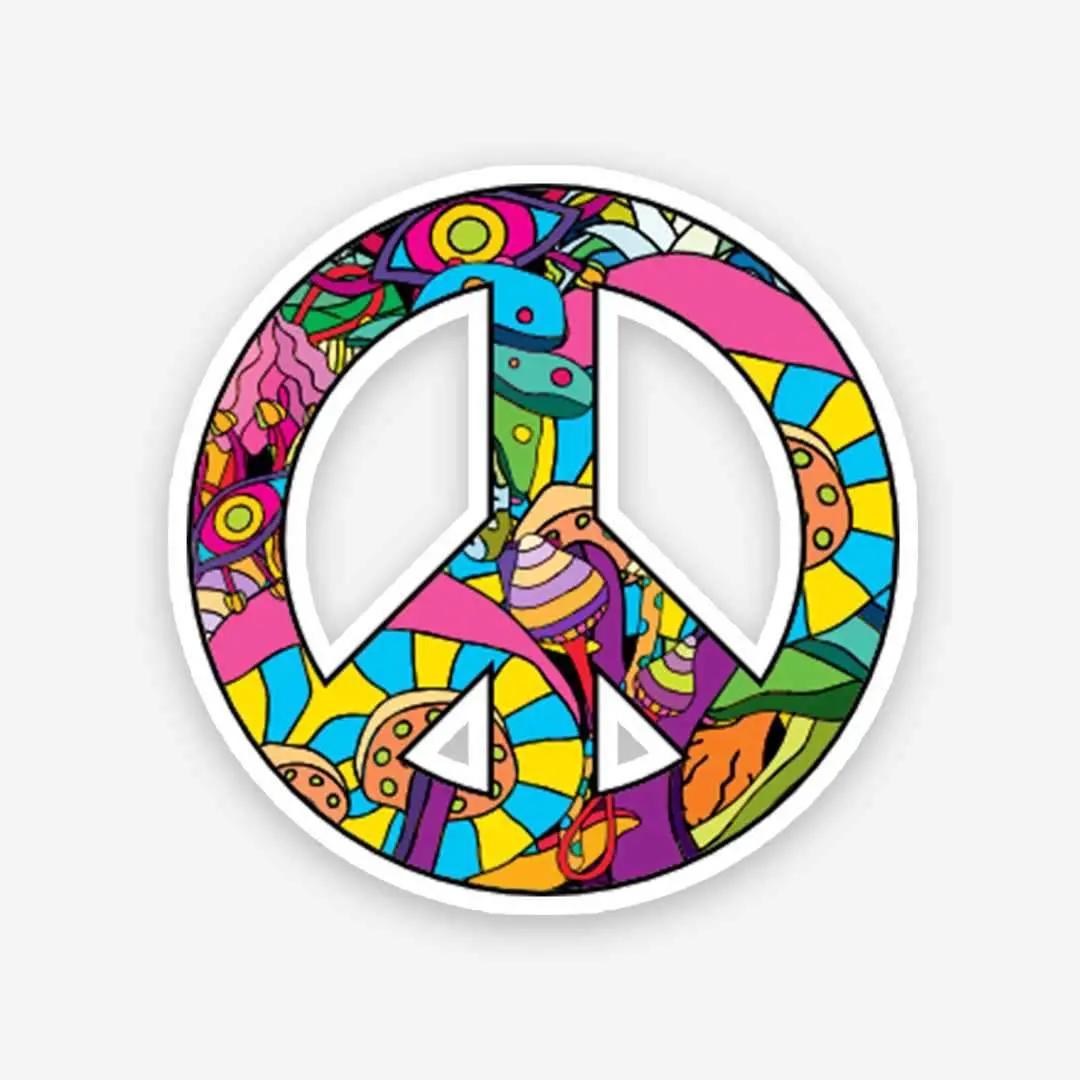 Peace Graffiti Sticker 1