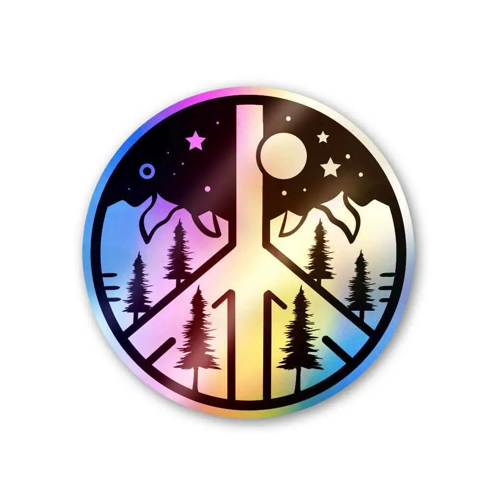 Peace Holographic Stickers 1