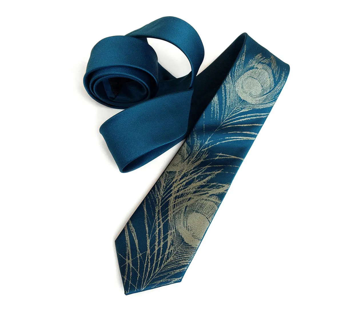 Peacock Feather Necktie 1