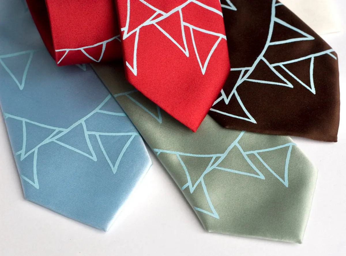 Pennant Flags Necktie, Microfiber Tie. 1