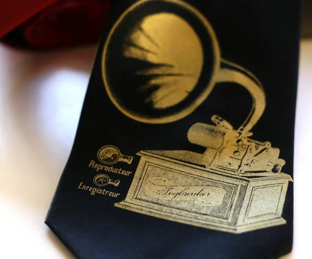 Phonograph Microfiber Necktie 2