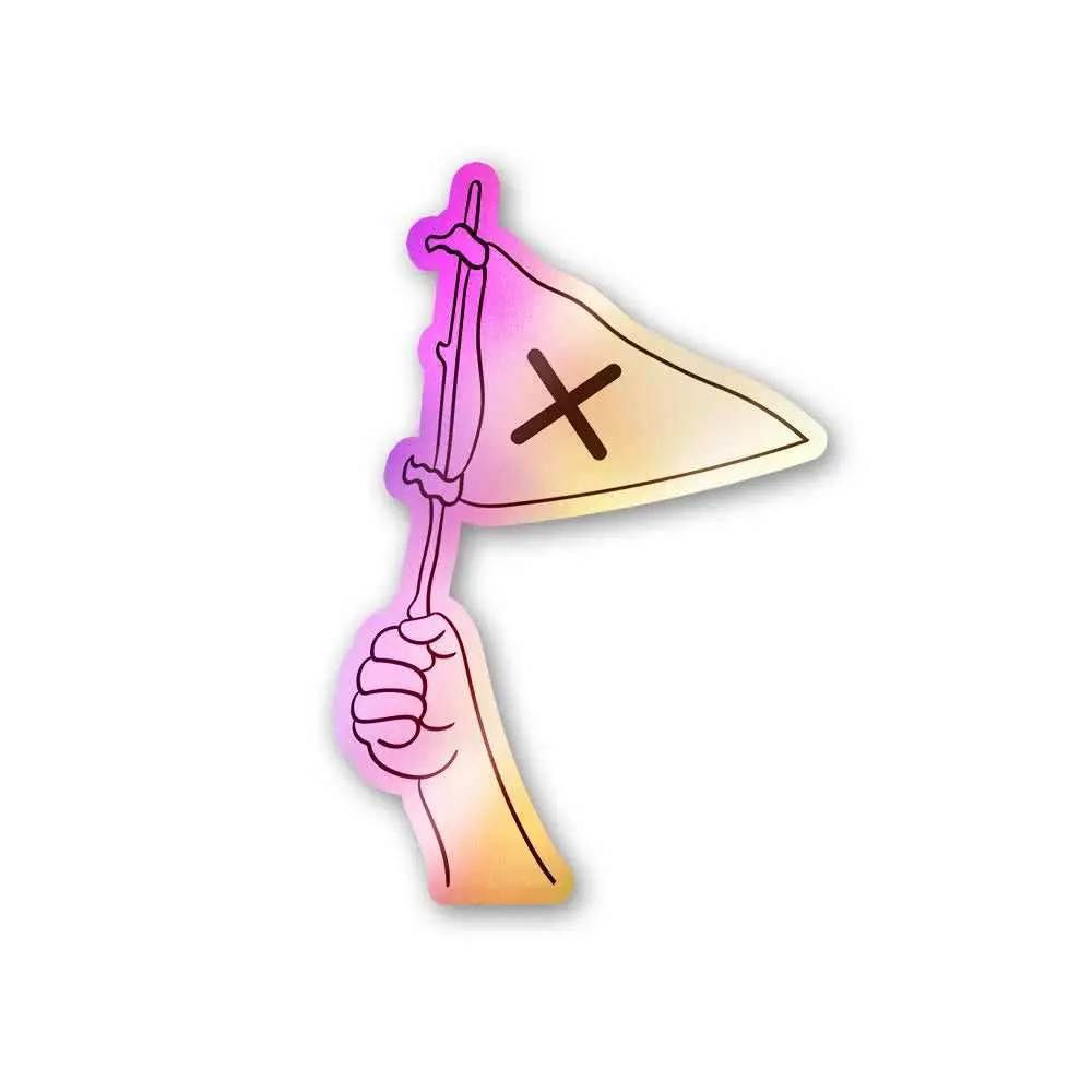 Pirate Flag Holographic Stickers 1