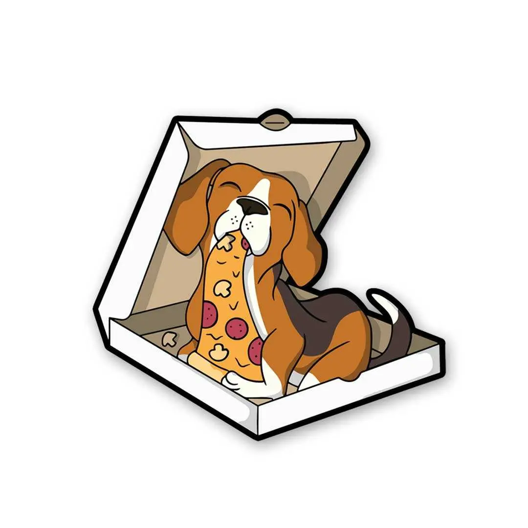 Pizza Dog Sticker 1