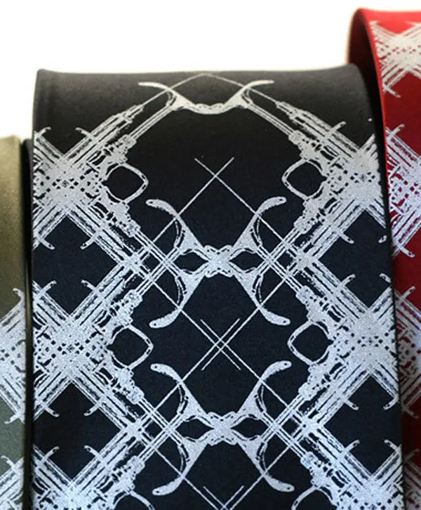 Design Addict Necktie. Plaid Habit, Vaccine, Shot Tie 2