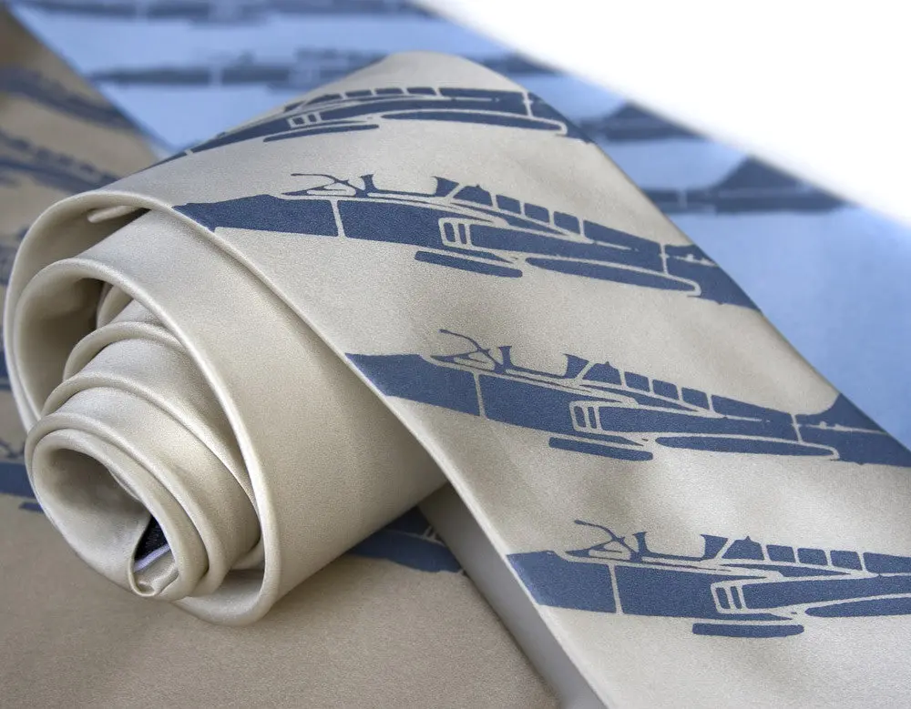 Plane Stripe Microfiber Necktie 1