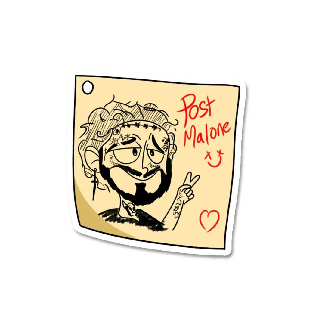 Post It Malone Sticker 2