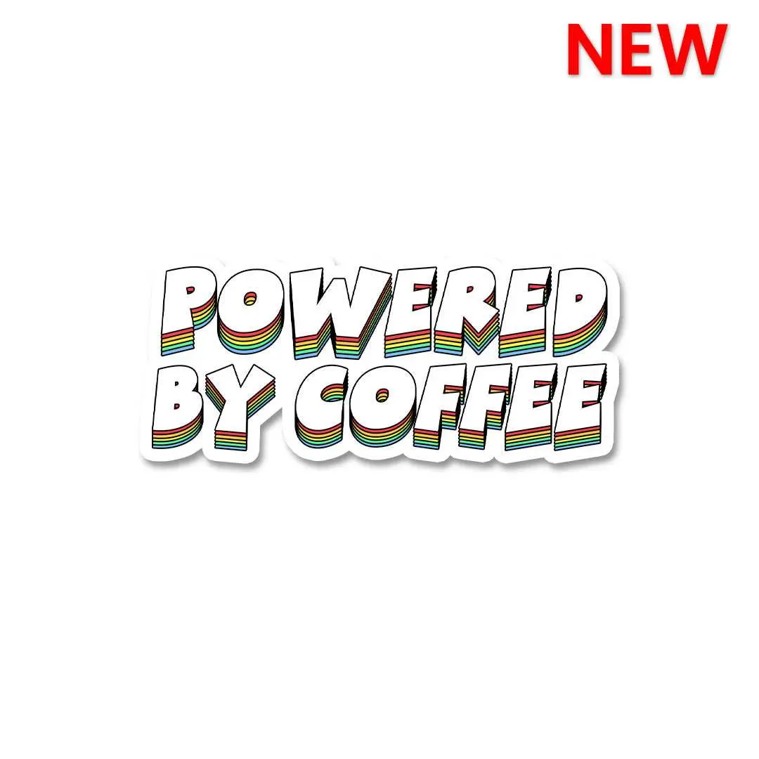 Powered By Coffee Sticker 1