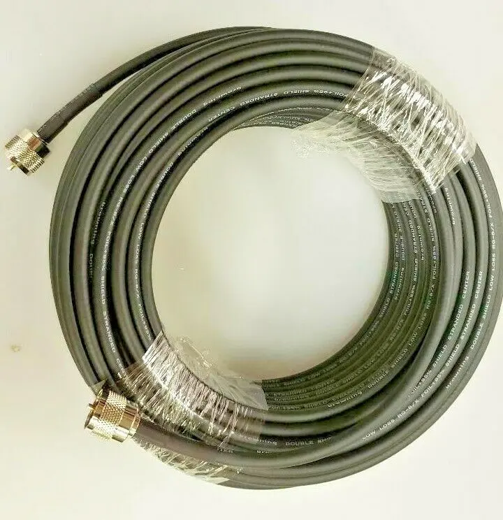 Premium 100Ft Double Shielded Rg8x Tram Browning Base Coax Cable- Cb/Ham/Scanner 1