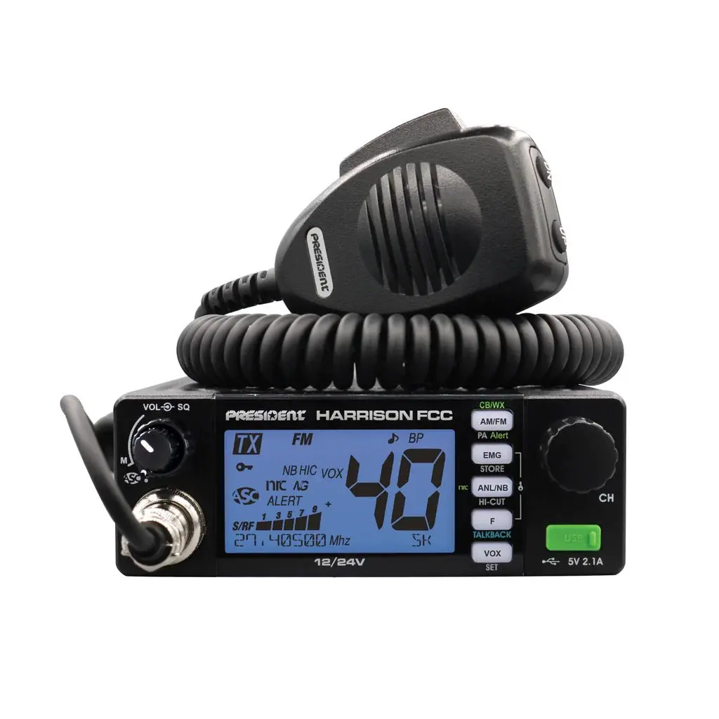 President Cb Radio - Fcc President Harrison 40 Channel Am/Fm Cb Radio 1