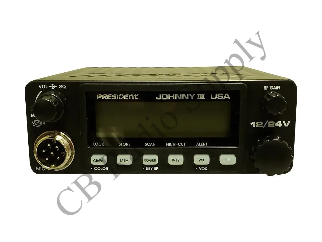 President Johnny Iii Cb Radio, President Digimike 6 Pin Noise Reducing Microphone, Combo 2